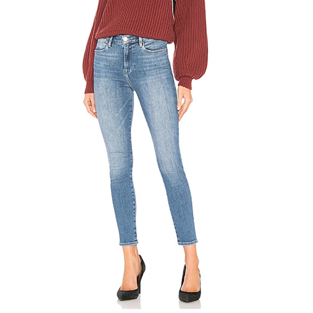 FRAME Le High Skinny Crop in Amal